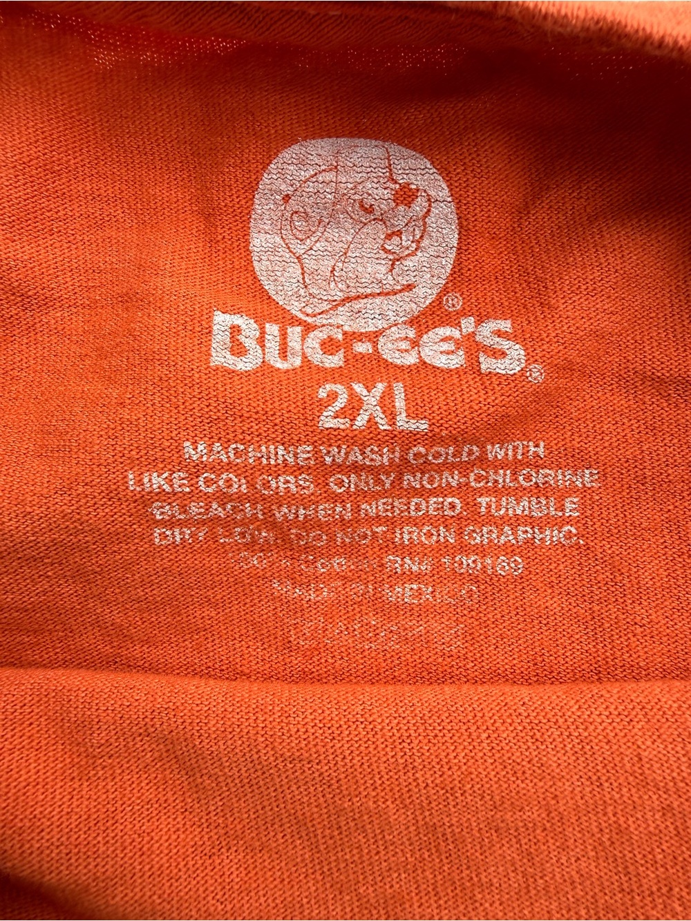 Buc-ees Texas T-shirt Sheriff Beaver Burnt Orange Lasso Western Shirt Size 2XL - Picture 3 of 5